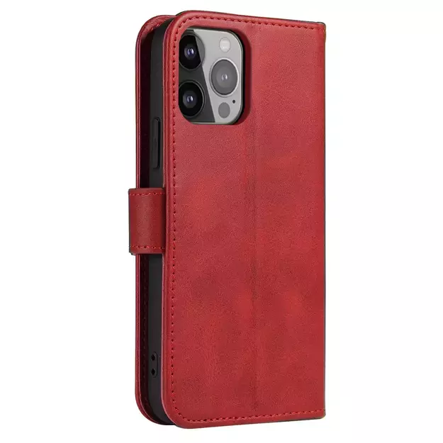 Wallet Case with Stand for iPhone 15 Pro Max Magnet Case - Red 9