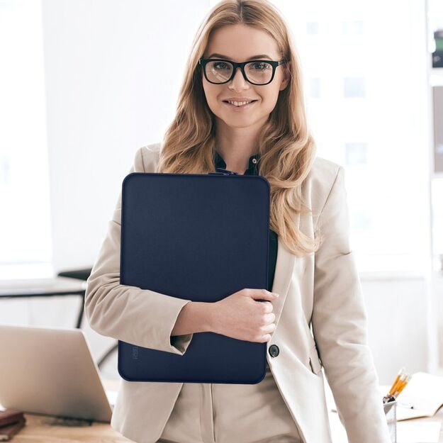 Tech-Protect Neoprene 13&quot  Laptop Case - Navy Blue 8