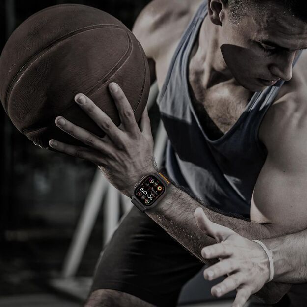 Tech-Protect Nylon Clasp for Apple Watch 44 / 45 / 46 / 49 mm - Black 4