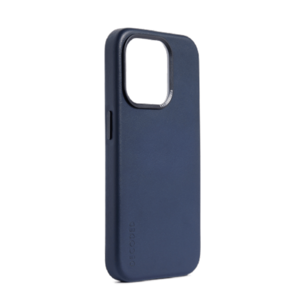 Decoded Leather Case with MagSafe for iPhone 15 Pro - blue 1