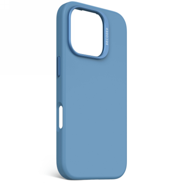 Decoded AntiMicrobial Silicone Backcover with MagSafe for iPhone 16 Pro - Blue 1