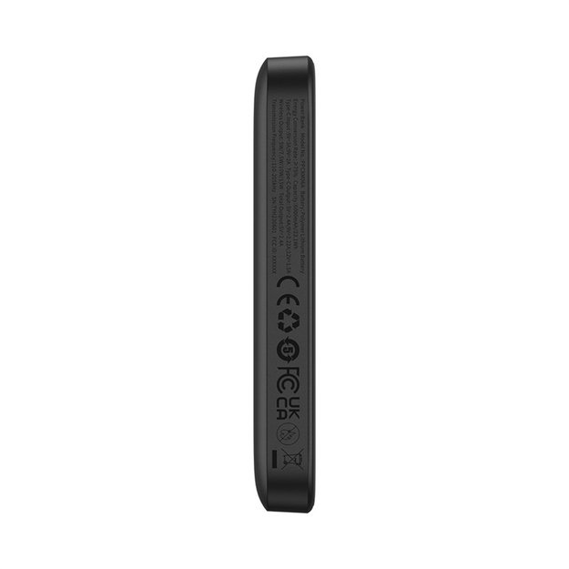 Baseus Magnetic Mini Air 6000mAh 20W Powerbank with Inductive Charging and Baseus Simple USB-C Cable (20V/3A) 30cm - Black 4