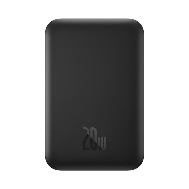 Baseus Magnetic Mini Air 6000mAh 20W Powerbank with Inductive Charging and Baseus Simple USB-C Cable (20V/3A) 30cm - Black 1