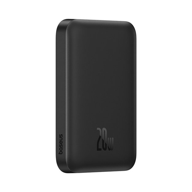 Baseus Magnetic Mini Air 6000mAh 20W Powerbank with Inductive Charging and Baseus Simple USB-C Cable (20V/3A) 30cm - Black 3