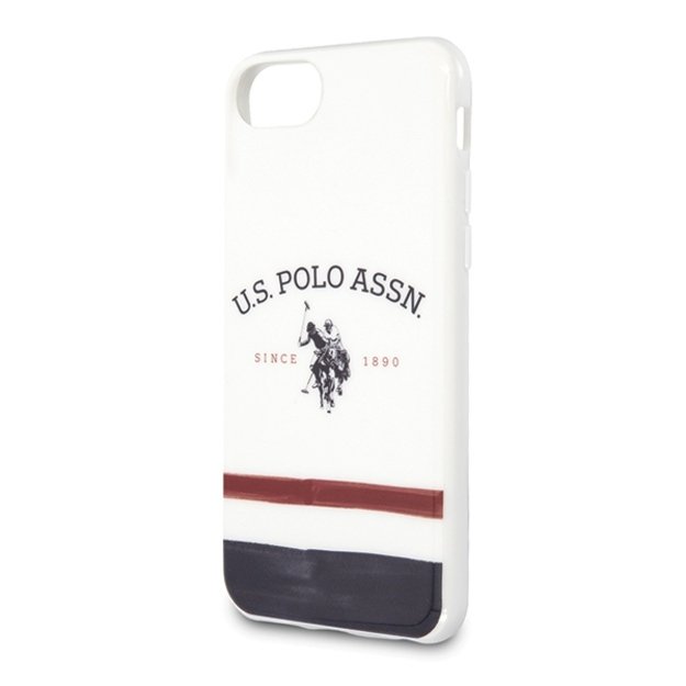 US Polo USHCI8PCSTRB iPhone 7/8/SE 2020 / SE 2022 biały/white Tricolor Pattern Collection 2
