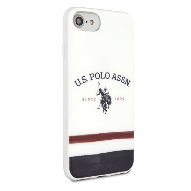 US Polo USHCI8PCSTRB iPhone 7/8/SE 2020 / SE 2022 biały/white Tricolor Pattern Collection 4