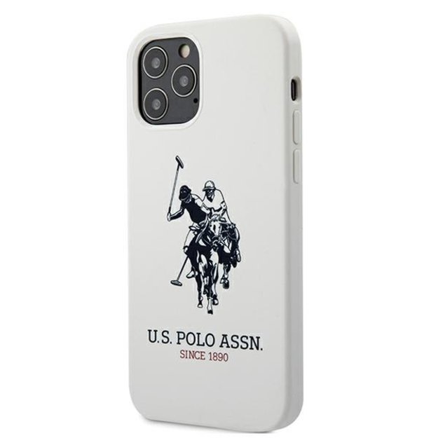 US Polo USHCP12LSLHRWH iPhone 12 Pro Max 6.7&quot  white/white Silicone Collection 1
