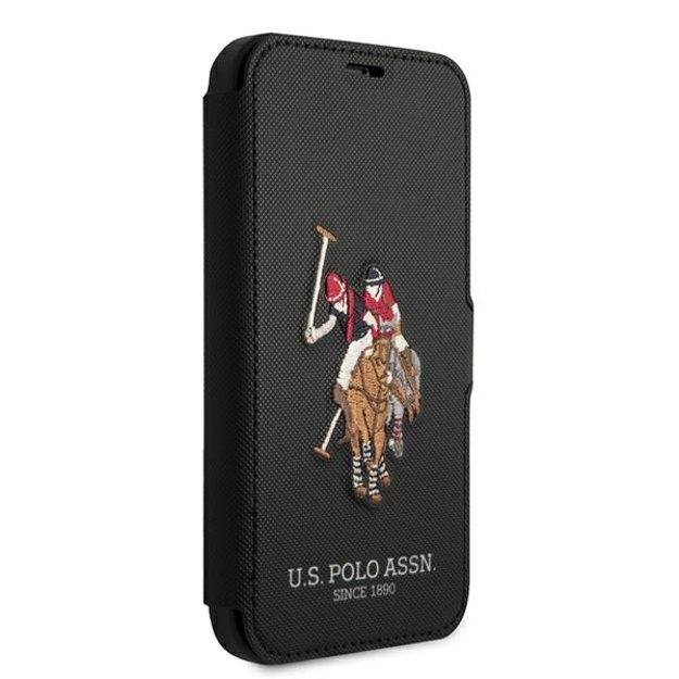 US Polo USFLBKP12MPUGFLBK iPhone 12/12 Pro 6,1  czarny/black book Polo Embroidery Collection 2