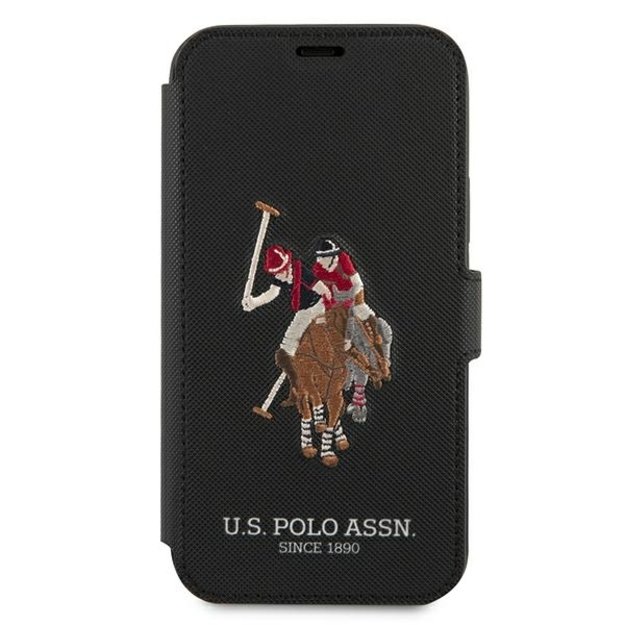 US Polo USFLBKP12MPUGFLBK iPhone 12/12 Pro 6,1  czarny/black book Polo Embroidery Collection 1