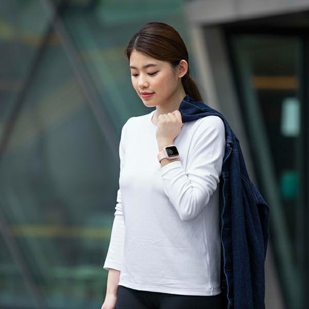 Uniq Moduo case for Apple Watch 4/5/6/7/8/SE/SE2 44/45mm - pink and white 3