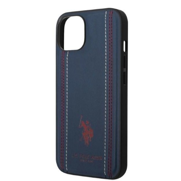 US Polo USHCP14SPFAV iPhone 14 6.1&quot  navy blue/navy blue Leather Stitch 5