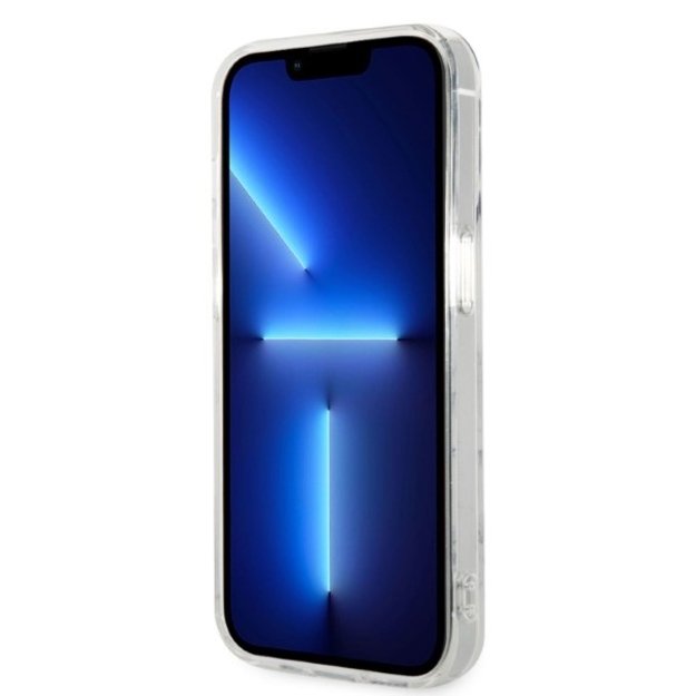 Guess GUBPP14LHMEACSH Case+ Charger Set iPhone 14 Pro 6.1&quot  white/white hard case Marble MagSafe 4