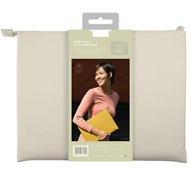 Uniq Lyon Waterproof RPET case for a 14&quot  laptop - beige 3