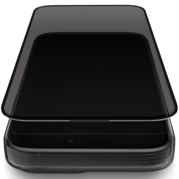 Uniq Optix Privacy tempered glass for iPhone 15 Pro Max with applicator 3