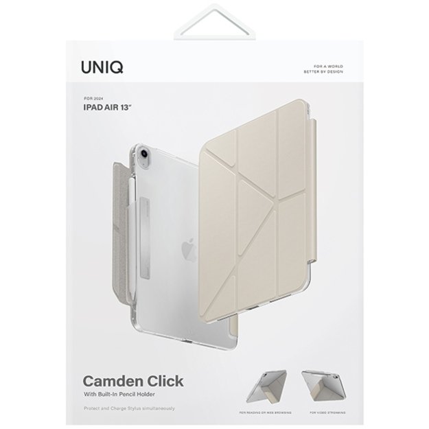 Uniq Camden Click case for iPad Air 13&quot  2024 - beige 9