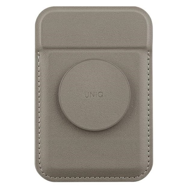 Uniq Flixa Magnetic Card Wallet with Stand Gray/Flint Gray MagSafe