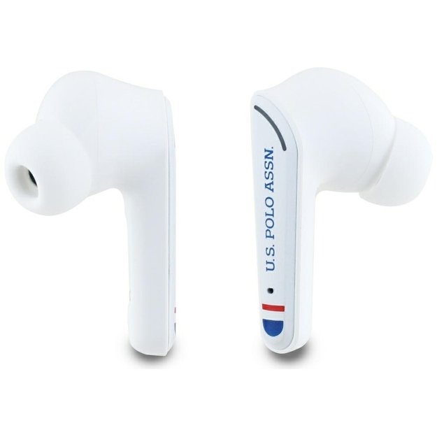 TWS US Polo DH Logo Bluetooth Headphones - White 3