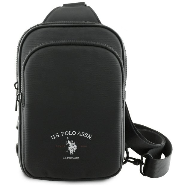 US Polo Petit Pique Crossbody Arch Phone Bag Black