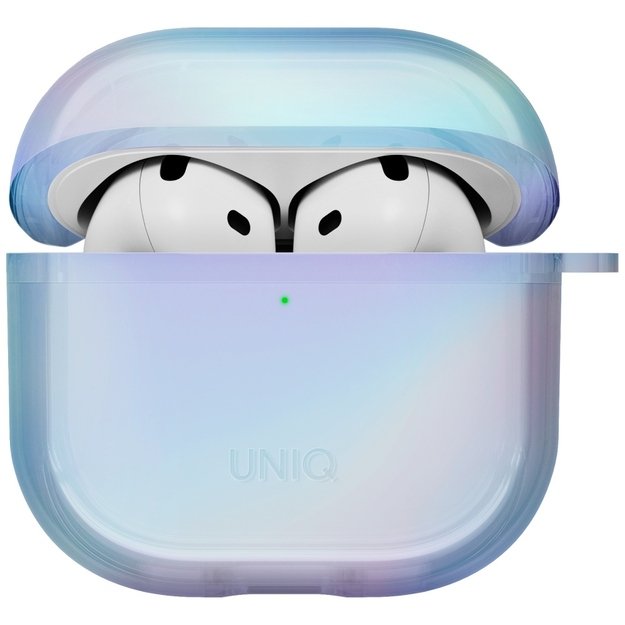 Uniq Iridescia case for AirPods 4 Hang Case - holo blue 1