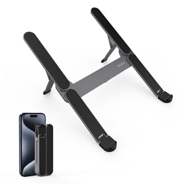 SODI Foldable Compact Mini Laptop Stand - Gray