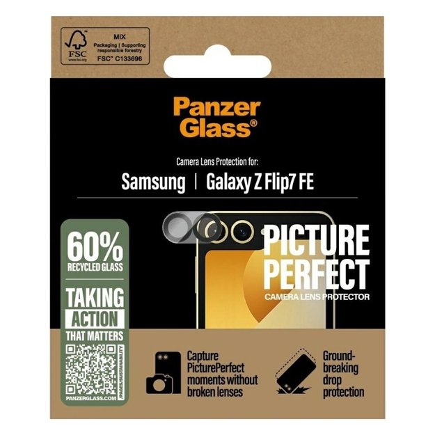 PanzerGlass PicturePerfect Tempered Glass Lens for Samsung Galaxy Z Flip 7 FE 3