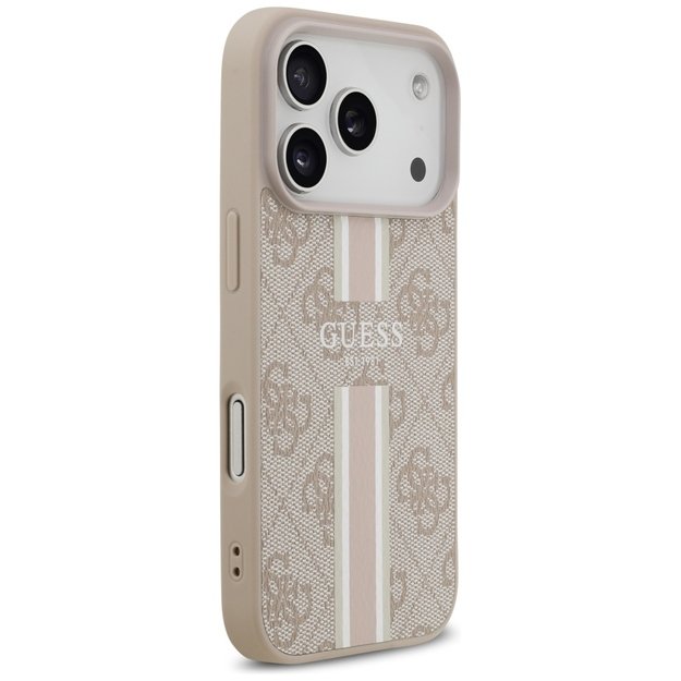 Guess 4G Printed Stripes MagSafe Case for iPhone 17 Pro - Pink 3