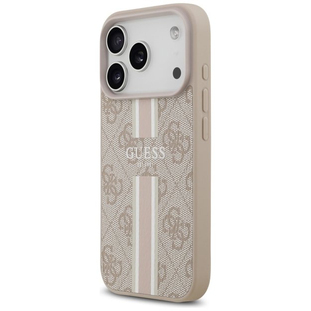 Guess 4G Printed Stripes MagSafe Case for iPhone 17 Pro - Pink 1