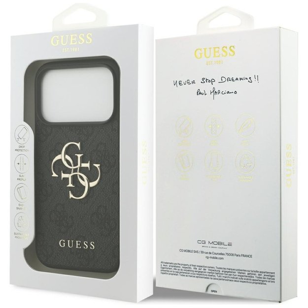 Guess 4G Big Logo Case for iPhone 17 Pro - Black 7