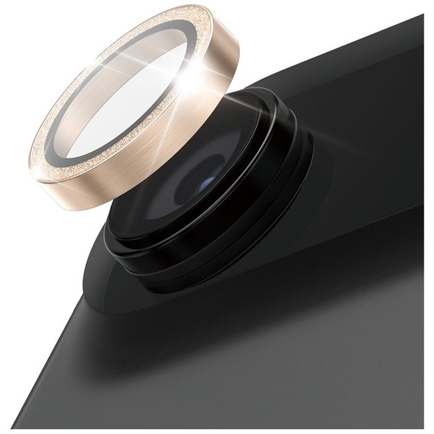 PanzerGlass Hoops Glitter Tempered Glass Lens Screen Protector for iPhone Air - Gold 1