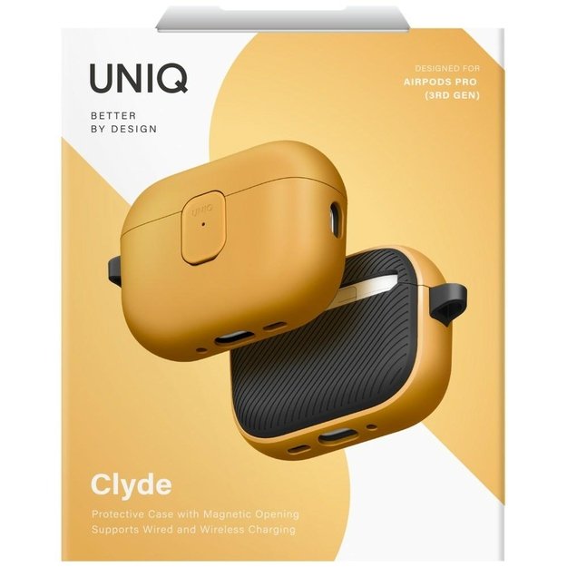 Uniq Clyde Case for AirPods Pro 3rd Gen - Yellow-Gray 5