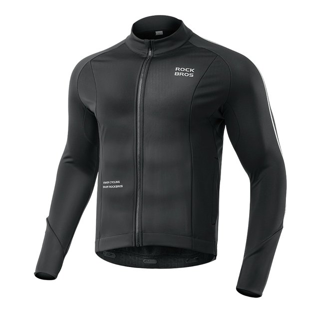 Rockbros Fall/Winter Long Sleeve Cycling Jacket XL - Black