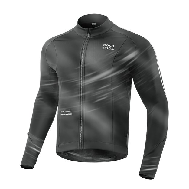 Rockbros Fall/Winter Long Sleeve Cycling Jacket XL - Black 11