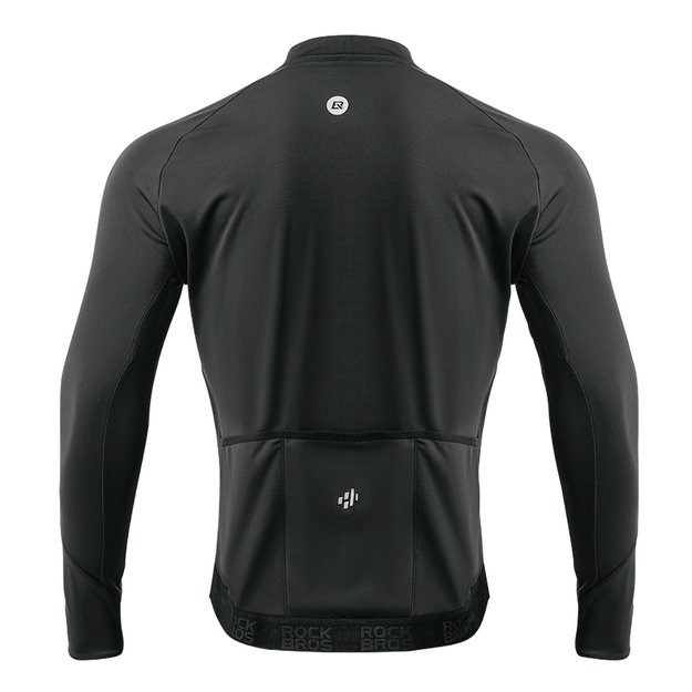 Rockbros Fall/Winter Long Sleeve Cycling Jacket XL - Black 2
