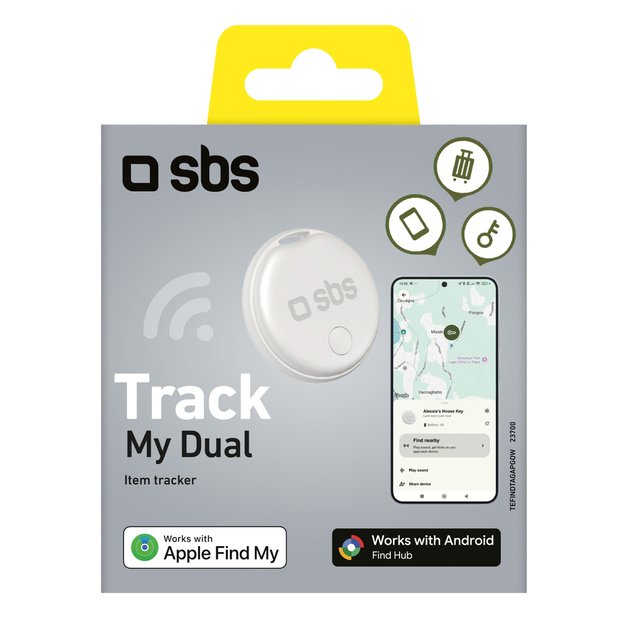 SBS universal locator Track My Dual - white 1