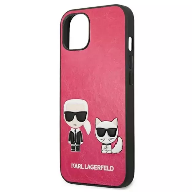 Karl Lagerfeld KLHCP13SPCUSKCP iPhone 13 mini 5,4  fuksja/fuchsia hardcase Ikonik Karl & Choupette 5
