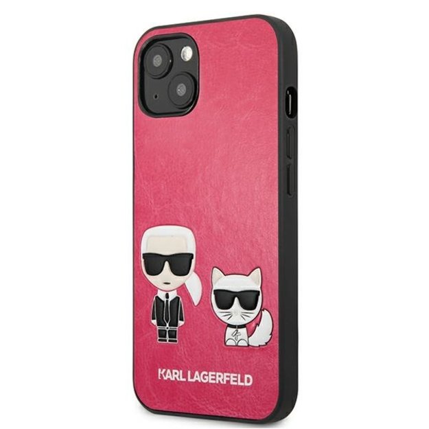 Karl Lagerfeld KLHCP13SPCUSKCP iPhone 13 mini 5,4  fuksja/fuchsia hardcase Ikonik Karl & Choupette 8