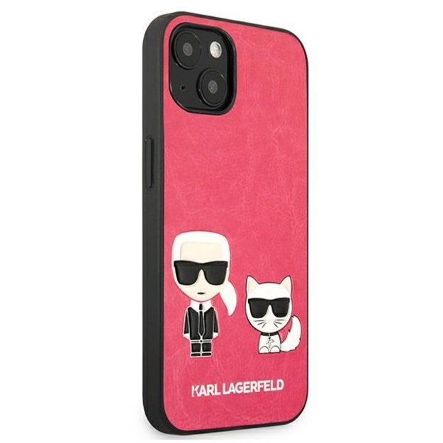 Karl Lagerfeld KLHCP13SPCUSKCP iPhone 13 mini 5,4  fuksja/fuchsia hardcase Ikonik Karl & Choupette 10