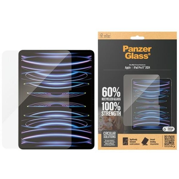 PanzerGlass Ultra-Wide Fit tempered glass for iPad Pro 11&quot  2024