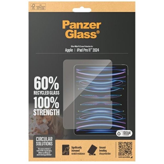 PanzerGlass Ultra-Wide Fit tempered glass for iPad Pro 11&quot  2024 3