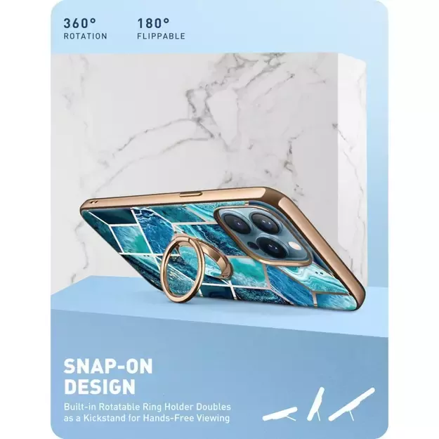Supcase IBLSN Cosmo Snap Case for iPhone 13 Pro - Blue 3