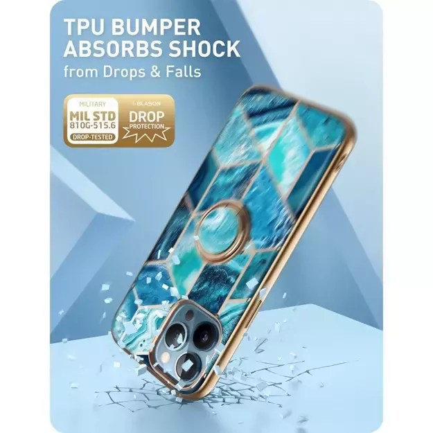 Supcase IBLSN Cosmo Snap Case for iPhone 13 Pro - Blue 4