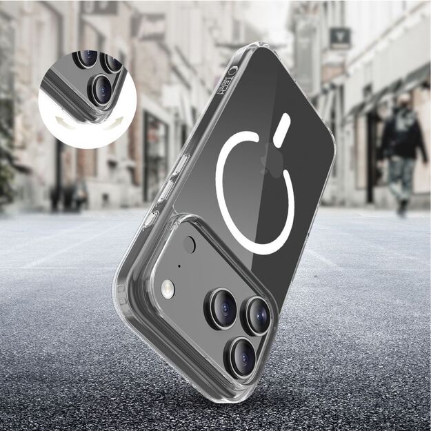 Tech-Protect Flexair Hybrid CC MagSafe Case for iPhone 17 Pro - Clear 4