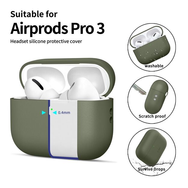 Tech-Protect Silicone Case for AirPods Pro 3 - Green 3