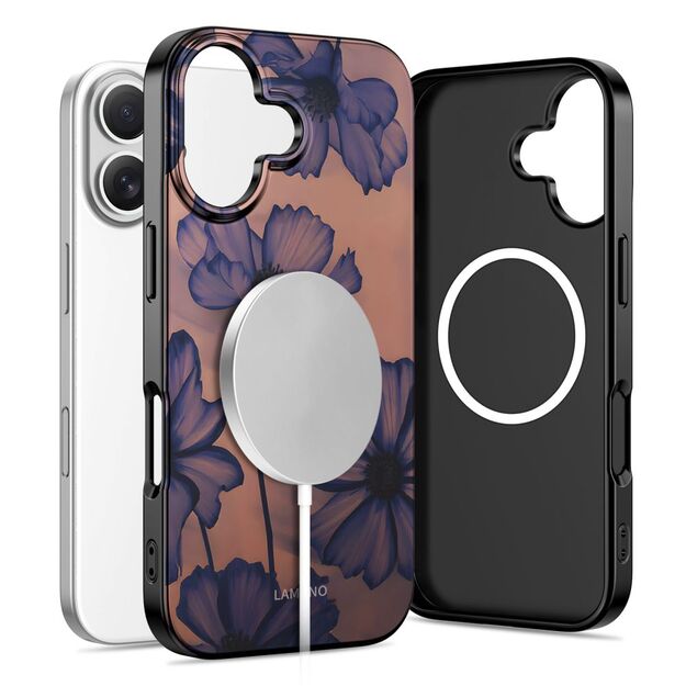 Tech-Protect Lamano MagSafe case for iPhone 17 - brown-purple 1