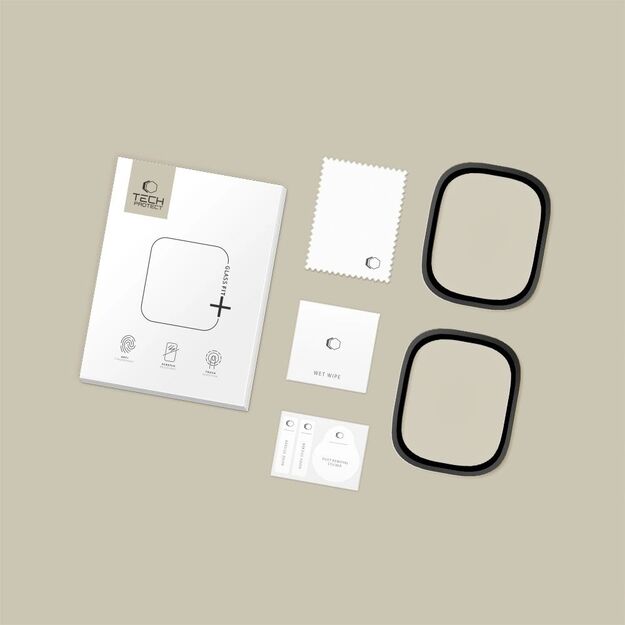 Tech-Protect 2-pack tempered glass for Apple Watch Ultra 49mm - black 4