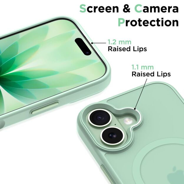 Tech-Protect MagMat MagSafe Case for iPhone 17 - Transparent Green 2