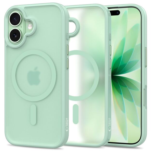 Tech-Protect MagMat MagSafe Case for iPhone 17 - Transparent Green