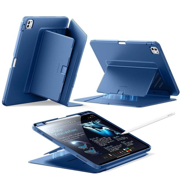 ESR Flip Hybrid Case for iPad Pro 11&rdquo; 5 / 6 / 2024-2025 - Navy Blue