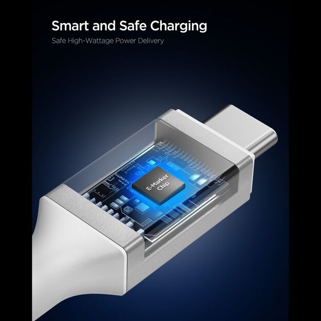Spigen EB10020CC USB-C Cable 100W 200cm - White 2