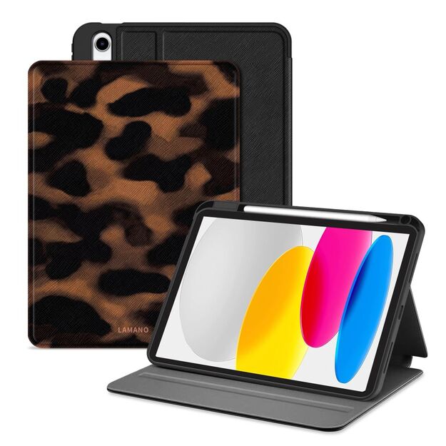 Tech-Protect Lamano case for iPad 10.9&rdquo; 10 / 2022 / 11&rdquo; 11 / 2025 - brown and black 1